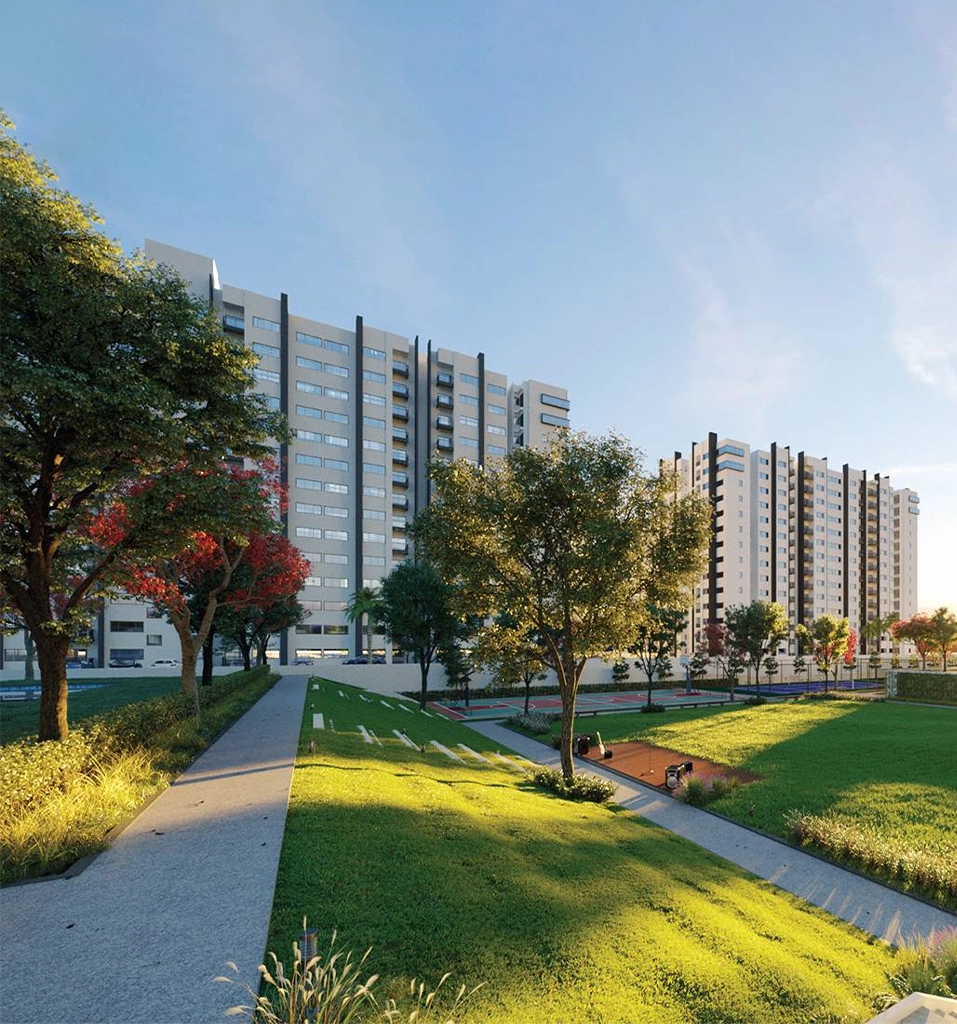 Exterior view of Embassy Edge Devanahalli North Bangalore smart homes